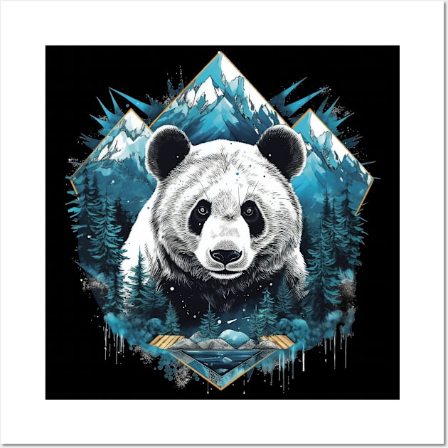 Panda bear Wall Art by GreenMary Design